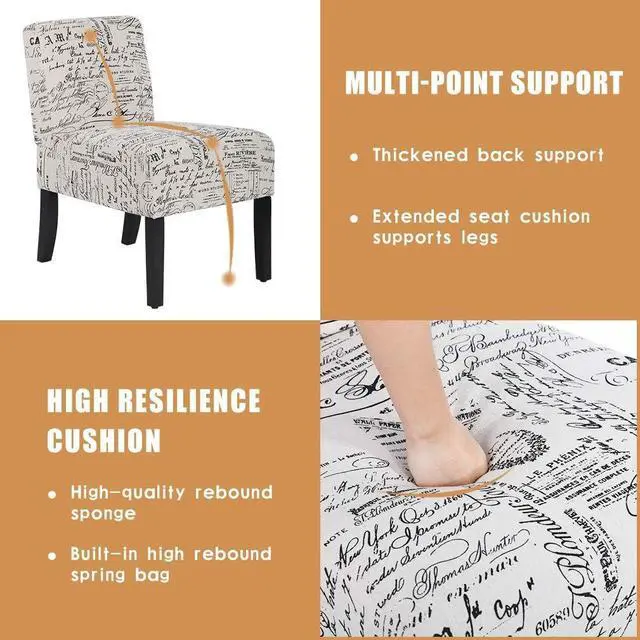 Alt view image 5 of 7 - BestMassage Dining Elegant Design Modern Fabric Living Room Chairs Sofa