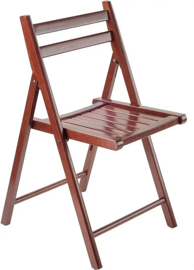 Alt view image 4 of 4 - Winsome Wood 94415 Robin 4 Piece Folding Chair Set Walnut