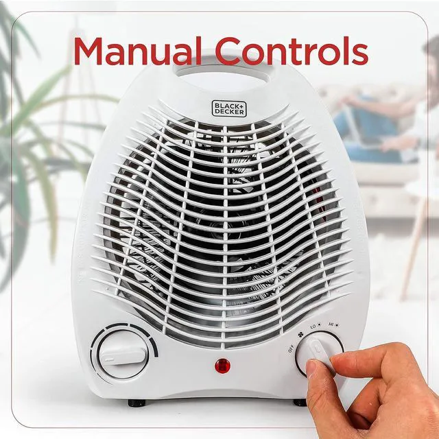 Alt view image 3 of 7 - BLACK+DECKER Personal Desktop Heater, 1500 Watts, BHD101W, White