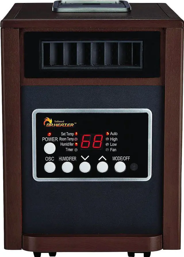 Main image of Dr Infrared Heater DR-998W, Dual Heating System, Walnut