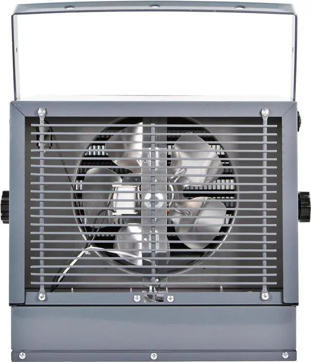 Alt view image 6 of 7 - Comfort Zone CZ225ER 6,000-Watt, 240v Hard-Wired Digital Fan-Forced Ceiling Mount Heater with Full-Function Remote, Overheat Protection, Digital Thermostat, and 12-Hour Timer, Grey
