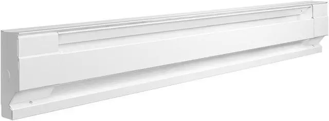 Alt view image 7 of 7 - Cadet Manufacturing 09954 240-Volt White Baseboard Hardwire Electric Zone Heater, 1000-Watt, 48-Inch