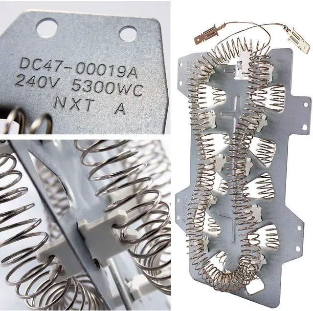 Alt view image 2 of 6 - laffeya Dryer Heating Element Set Compatible for Samsung- DC47-00019A Heater Element, DC96-00887A and DC47-00016A Thermal Fuse, DC32-00007A Dryer Thermistor, DC47-00018A Thermostat (Sef of 5)