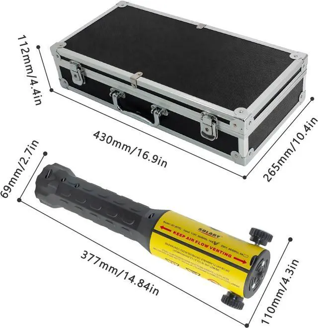 Alt view image 5 of 6 - Solary Magnetic Induction Heater, 1000W 110V Flameless Induction Heater with 8 Coils, Handheld Rusty Screw Removing Tool