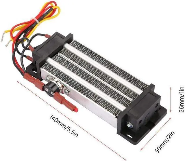 Alt view image 2 of 7 - Heating 110V 500W Ceramic Air Heater HighAccuracyConstant Temperature Electric Heater for Machine and Humidifier