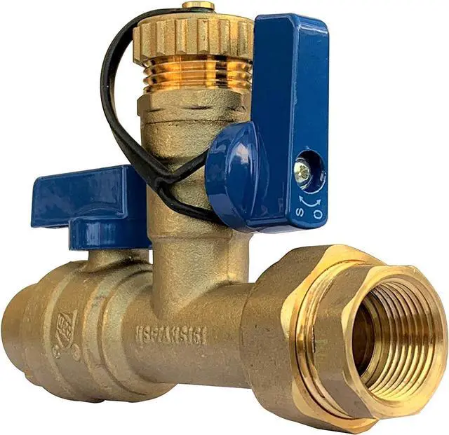 Alt view image 6 of 7 - Libra Supply 3/4 inch IPS Isolator Tankless Water Heater Service Valve Kit  3/4'' FNPT X FNPT Thread Brass Isolation Set with Pressure Relief Valve | Pipe Fittings, Supplies & Spare Parts