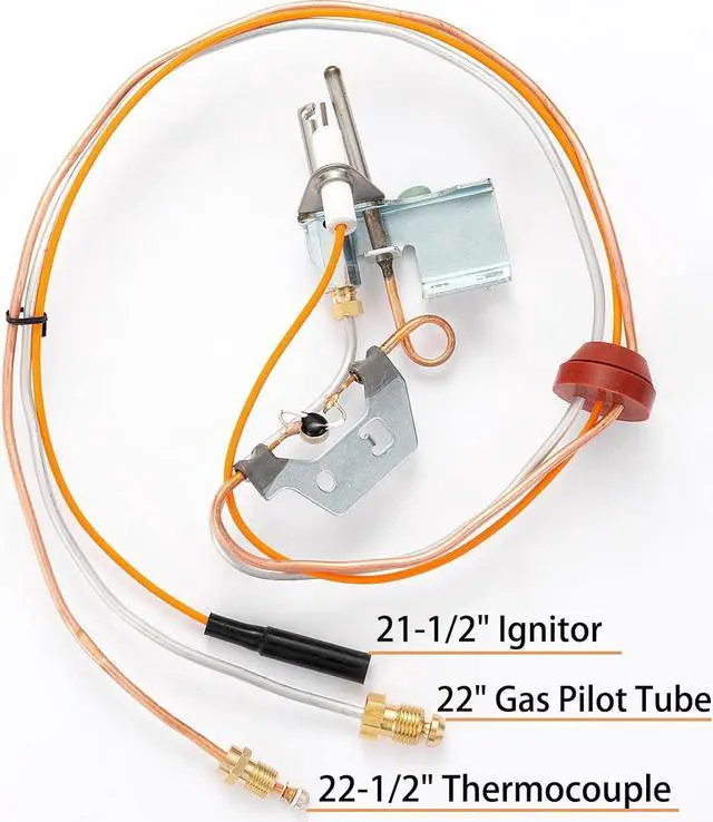 Alt view image 3 of 7 - 9003542 Water Heater Pilot Assembly NAT Gas Burner Assembly Replace 100109295 9003542005 18324190 9003530 Compatible with A.O Smith Kenmore State GS GSX Natural Gas Water Heater