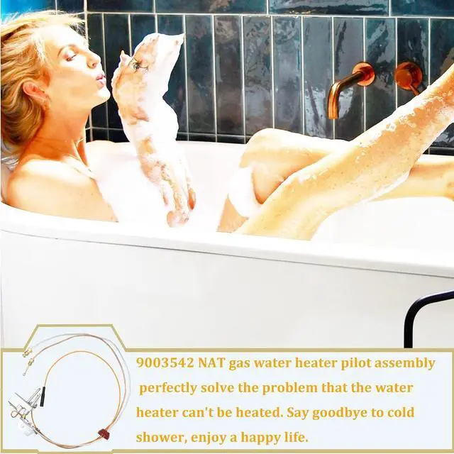 Alt view image 7 of 7 - Upgraded 9003542 Natural Gas Pilot Assembly, 100109295 18324-190 9003542 Pilot Assembly Replacement Compatible with A.O.Smith, Kenmore, State GS and GSX Natural Gas Water Heater-190 Degree C