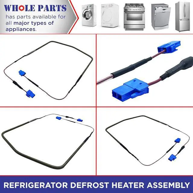 Alt view image 5 of 7 - Whole Parts DA47-00244W Refrigerator Defrost Heater Assembly - Replacement and Compatible with Some Samsung Refrigerators - Non-OEM Samsung Appliance Parts & Accessories - 2 Yr Warranty