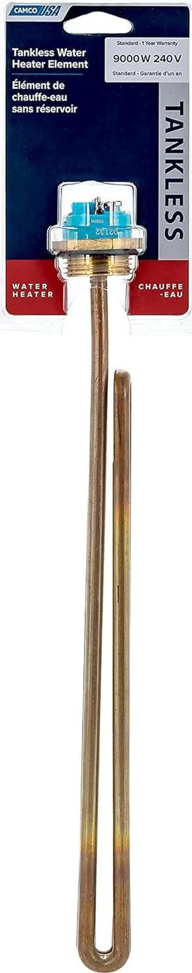 Alt view image 5 of 5 - Camco Tankless Water Heater Element, 9000W/240V - Universal Replacement for EcoSmart® Electric Tankless Water Heaters - Compatible with Eco 18, Eco 27 and Eco 36 Models (02133)
