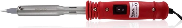 Alt view image 3 of 6 - MIYAKO 100 Watt Soldering Iron with High-Performance Ceramic Heater, Heavy Duty Pencil Style Welder with Plastic Handle, Replaceable Tip and Power Switch (74B8100)