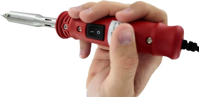 Alt view image 5 of 6 - MIYAKO 100 Watt Soldering Iron with High-Performance Ceramic Heater, Heavy Duty Pencil Style Welder with Plastic Handle, Replaceable Tip and Power Switch (74B8100)