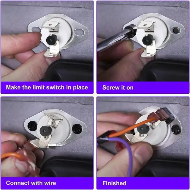 Alt view image 4 of 7 - Limit Switch L350 Replacement, 47-22861-01 Furnace Limit Switch Srl350 350f, Compatible with Automobile Motor, Transformer, General Electrical Equipment Supplies (2 Piece)