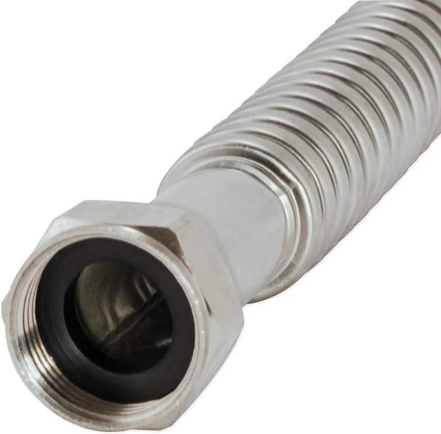 Alt view image 2 of 4 - Eastman 0438618 Corrugated Stainless Steel Water Heater Connector, 3/4 inch Crimp PEX x 3/4 inch FIP, 18 inch