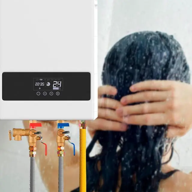 Alt view image 7 of 7 - LIULO TOOL 3/4 Inch IPS Isolator Tankless Water Heater Service Valve Kit, with Pressure Relief Valve, Clean Brass