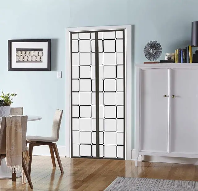 Main image of Insulated Door Curtain - 32x80 inch Magnetic Thermal and Insulation Self-Closing Privacy Door Cover Screen for Doorways Keep Draft Out for Air Conditioner Room, Heater Room, Living Room, Back Door