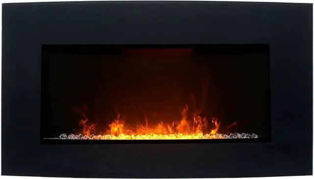 Main image of Paramount EF-WM410 6A Stirling Curved Fireplace, 36, Black