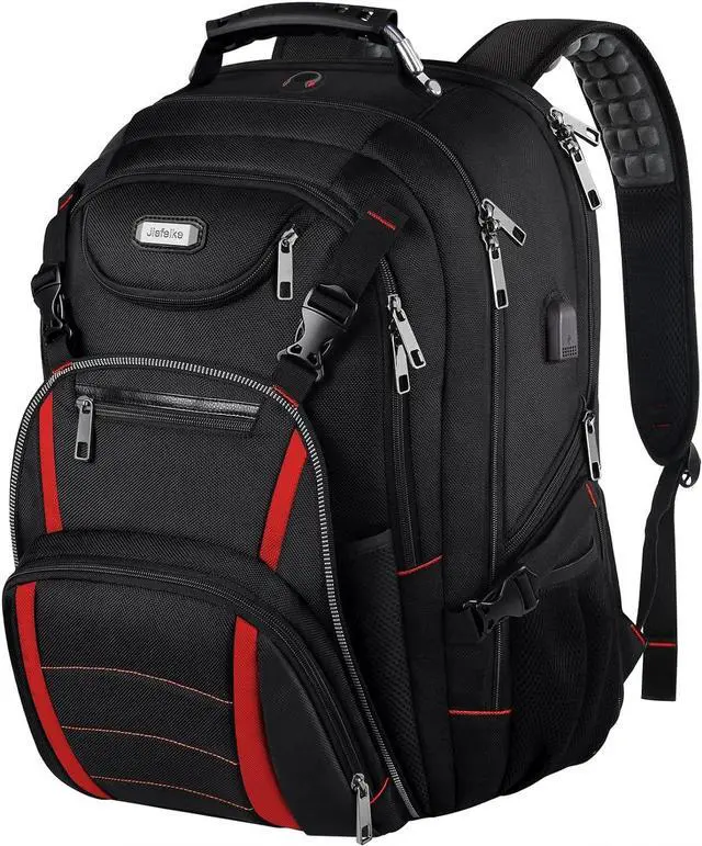 Main image of Jiefeike Travel Laptop Backpack, Extra Large Bookbag for Men College Student Women,Basketball Backpack Fits 17 Inch Computer Notebook with USB Charging Port RFID Anti Theft TSA Approved