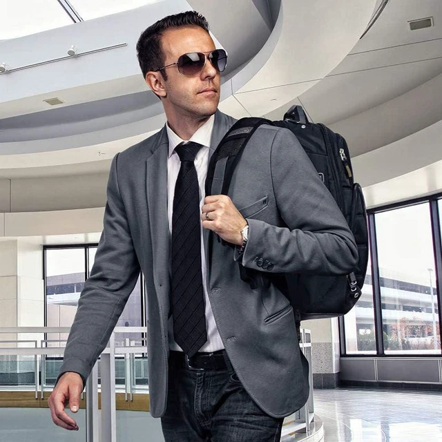 Alt view image 2 of 5 - 411069 Business Excelsior 17" Laptop Backpack/Rucksack (Black/Silver)