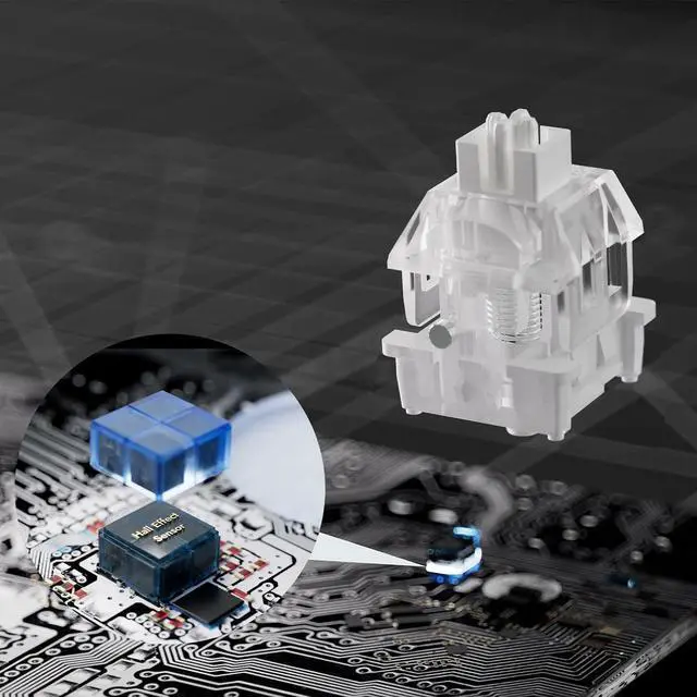 Alt view image 4 of 7 - DrunkDeerA75 Rapid Trigger Keyboard Mechanical Gaming PBT Keycap Double Shot 82-Key OEM Profile Custom TKL Gaming Keycaps