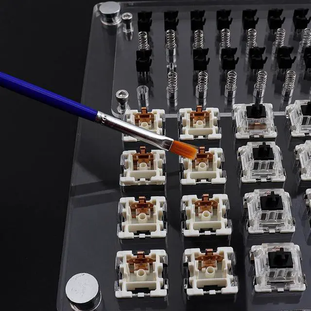 Alt view image 3 of 7 - Switch Tester Switch Opener Lube Station Professional Version Acrylic MX Box Switch Tester Kit for Custom Mechanical Keyboard Gateron Cherry Outemu Kailh Switches