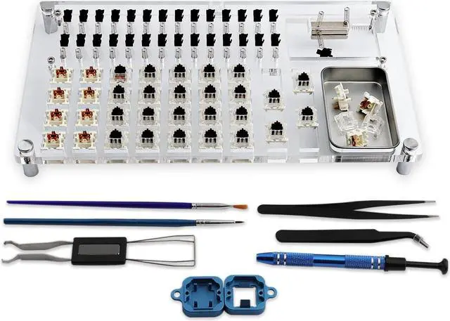 Main image of Switch Tester Switch Opener Lube Station Professional Version Acrylic MX Box Switch Tester Kit for Custom Mechanical Keyboard Gateron Cherry Outemu Kailh Switches
