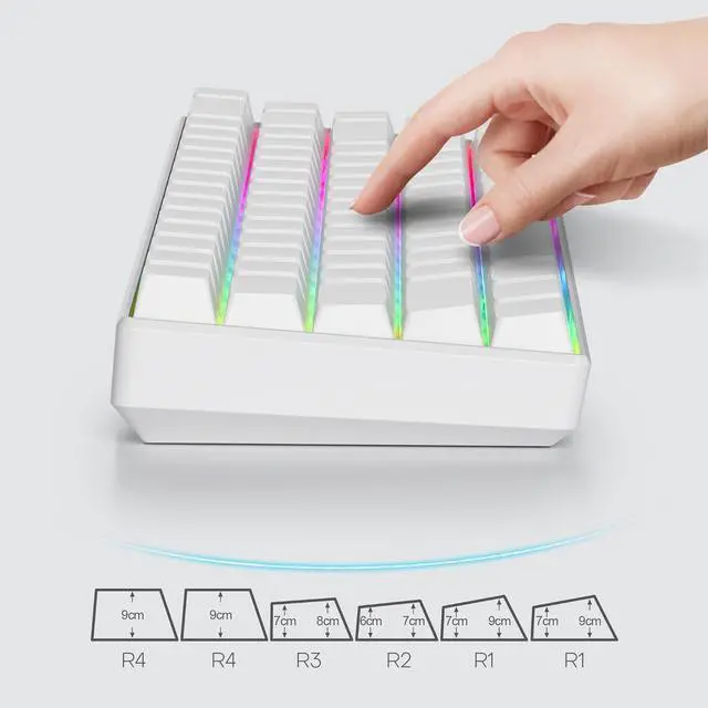 Alt view image 4 of 7 - Blank White PBT keycaps Custom Cherry Profile 1.5mm Thick ANSI ISO Minimalist Keycap Set for 60% 65% 75% Fullsize MX Switches Mechanical Keyboard (Blank White)