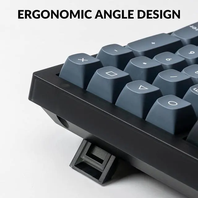 Alt view image 7 of 7 - Keychron V6 Wired Custom Mechanical Keyboard Knob Version, QMK/VIA Full-Size Programmable with Hot-swappable Keychron K Pro Red Switch Compatible for Mac Windows Linux (Frosted Black-Translucent)