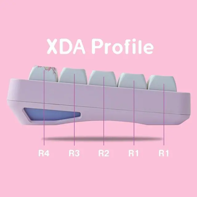 Alt view image 7 of 7 - Hyekit PBT Keycaps 133 Keys Naughty Cat Keycaps Dye-Sublimation Cute Keycaps XDA Profile for Cherry Gateron MX Switches Mechanical Keyboards