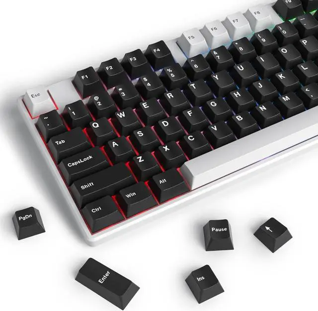 Main image of Mosptnspg WOB Cherry Profile Custom keycaps168 Key PBT Doubleshot Key Cap Set for 60%/64/84/108 Cherry/gateron MX switches US ANSI Layout Mechanical Keyboard