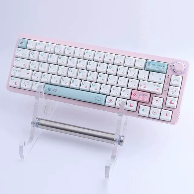 Alt view image 3 of 7 - JOMKIZ 132 Keys PBT Keycaps,Dye Sublimation XDA Profile Keycaps Customized ANSI Layout Keycaps Set Compatible with Cherry MX Switches Mechanical Keyboards