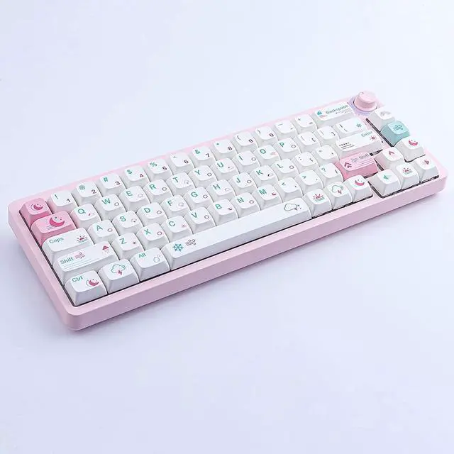 Alt view image 4 of 7 - JOMKIZ 132 Keys PBT Keycaps,Dye Sublimation XDA Profile Keycaps Customized ANSI Layout Keycaps Set Compatible with Cherry MX Switches Mechanical Keyboards