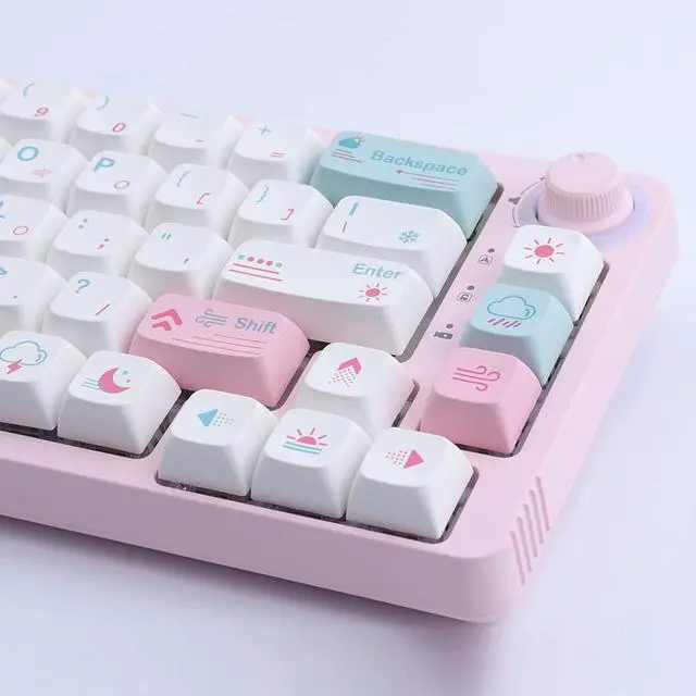 Alt view image 6 of 7 - JOMKIZ 132 Keys PBT Keycaps,Dye Sublimation XDA Profile Keycaps Customized ANSI Layout Keycaps Set Compatible with Cherry MX Switches Mechanical Keyboards