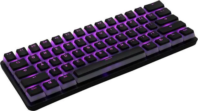 Alt view image 4 of 7 - Happy Balls Keycaps PBT Backlit Doubleshot Cherry MX Pudding Keycap Set OEM Profile Translucent with Keycap Puller for US UK Layout 61 68 84 87 104 108 MX Switches Mechanical Keyboard(Black)