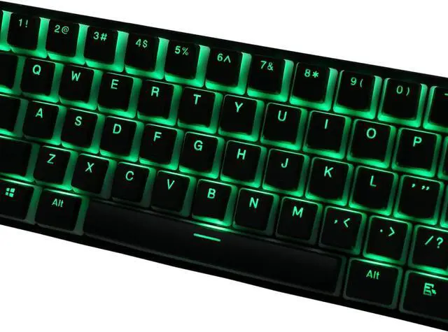 Alt view image 5 of 7 - Happy Balls Keycaps PBT Backlit Doubleshot Cherry MX Pudding Keycap Set OEM Profile Translucent with Keycap Puller for US UK Layout 61 68 84 87 104 108 MX Switches Mechanical Keyboard(Black)