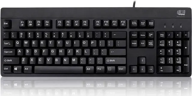 Main image of Adesso Easy Touch 630Ub, Wired Waterproof Keyboard (AKB-630UB), Black