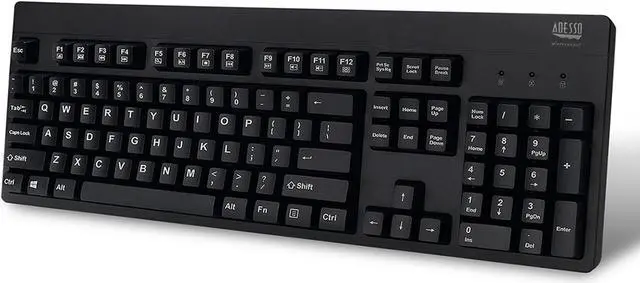 Alt view image 2 of 5 - Adesso Easy Touch 630Ub, Wired Waterproof Keyboard (AKB-630UB), Black