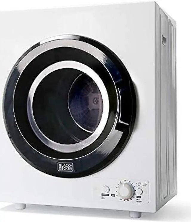 Main image of BLACK+DECKER BCED37 Compact Dryer for Standard Wall Outlet, Small, 4 Modes, Load Volume 13.2 lbs., White