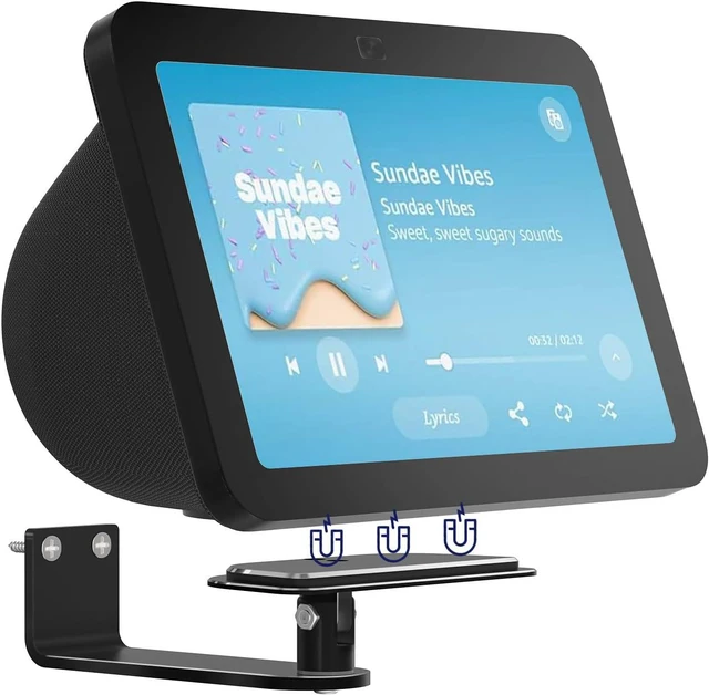 Main image of WAWXH1314 Wall Mount for Show 8 3rd Gen, Adjustable Show 8 3rd Wall Mount, Easy Installation Show 8 3rd 2023 Wall Mount Bracket, Magnetic Wall Mount Bracket for Show 8 3rd Generation (Black)