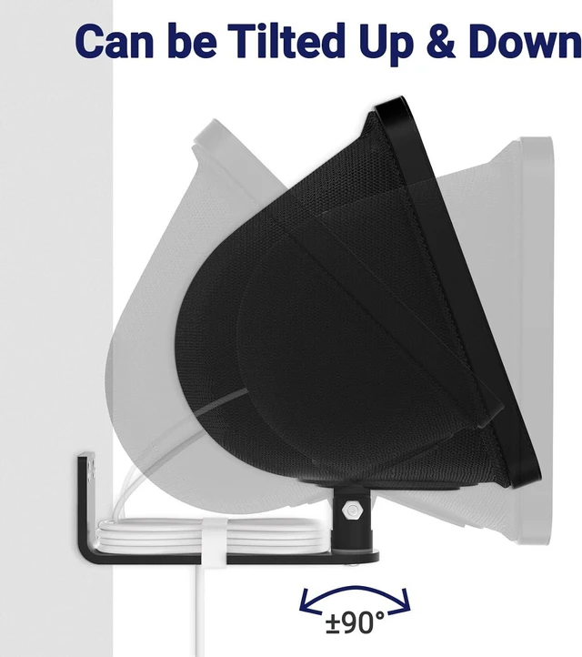 Alt view image 5 of 7 - WAWXH1314 Wall Mount for Show 8 3rd Gen, Adjustable Show 8 3rd Wall Mount, Easy Installation Show 8 3rd 2023 Wall Mount Bracket, Magnetic Wall Mount Bracket for Show 8 3rd Generation (Black)