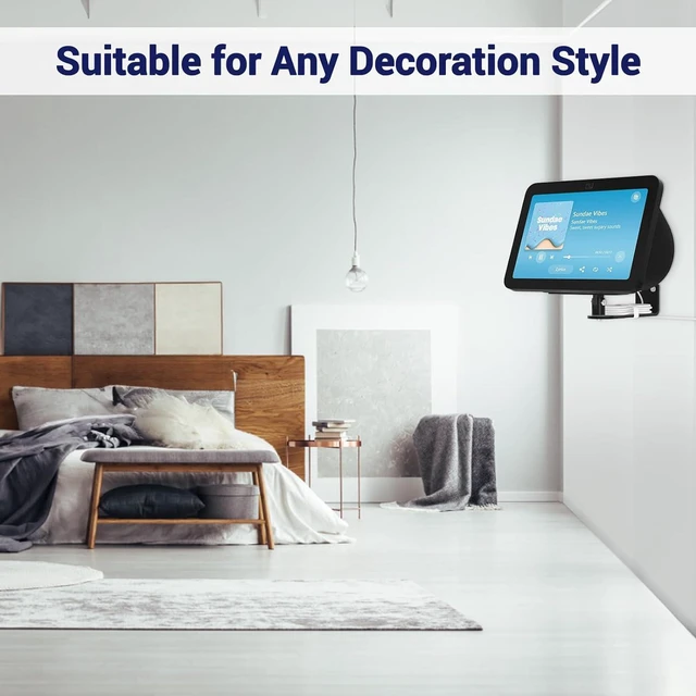 Alt view image 7 of 7 - WAWXH1314 Wall Mount for Show 8 3rd Gen, Adjustable Show 8 3rd Wall Mount, Easy Installation Show 8 3rd 2023 Wall Mount Bracket, Magnetic Wall Mount Bracket for Show 8 3rd Generation (Black)