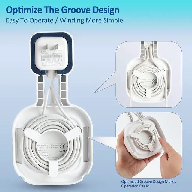 Alt view image 4 of 6 - PETIMETI Wall Mount for EERO 6+ Mesh WiFi System, Space Saving Wall Mount Bracket for EERO 6+ Router with Cord Management and Easily Moved(2 Pack)