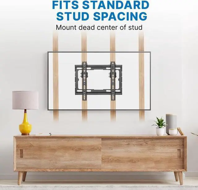 Alt view image 4 of 7 - Vanco Tilt TV Wall Mount with Wall Mount Tilt TV Bracket - Slim Profile, VESA Compatible Tiltable TV Mount 200 x 200 or Less, Supports 23-43 Inch Displays