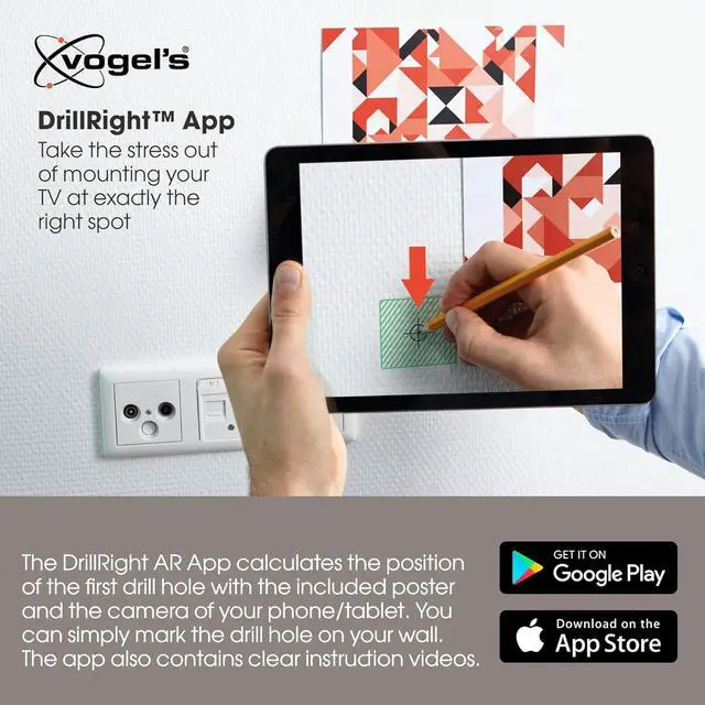 Alt view image 4 of 7 - Vogel's TVM 5645 Full-Motion Ultra-Thin TV Wall Bracket for 40-77 inch TVs, Max. 99 lbs, Swivels up to 180°, Full-Motion TV Mount max. VESA 600x400