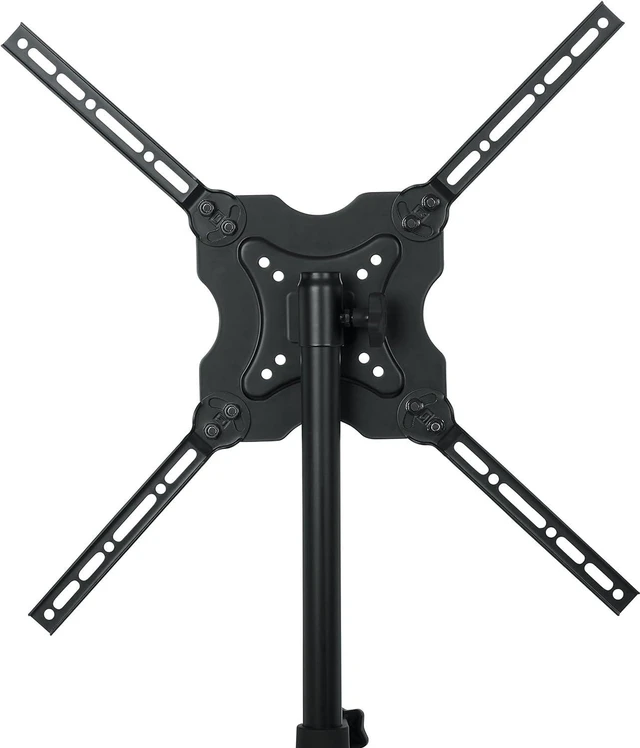 Alt view image 4 of 7 - Gator Frameworks Deluxe Adjustable Quadpod LCD/LED TV Monitor Stand with Lift Piston; Fits Screens up to 65" (GFW-AV-LCD-25), Red