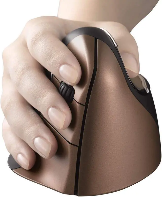 Alt view image 4 of 7 - Evoluent  The Original Vertical Mouse  VM4SW Ergonomic Vertical Mouse Right Hand Small Wireless USB, Sculpted for Comfort, Reduces Wrist Strain, Adjustable Speed, Customizable Buttons in Windows