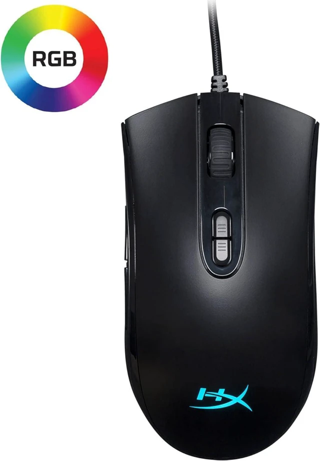 Alt view image 2 of 7 - HyperX Pulsefire Core - RGB Gaming Mouse, Software Controlled RGB Light Effects & Macro Customization, Pixart 3327 Sensor up to 6,200DPI, 7 Programmable Buttons, Mouse Weight 87g,Black
