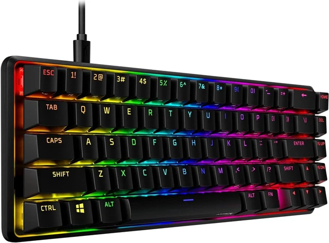 Main image of HyperX Alloy Origins 65 - Mechanical Gaming Keyboard Compact 65% Form Factor - Tactile Aqua Switch - Double Shot PBT Keycaps - RGB LED Backlit - NGENUITY Software Compatible