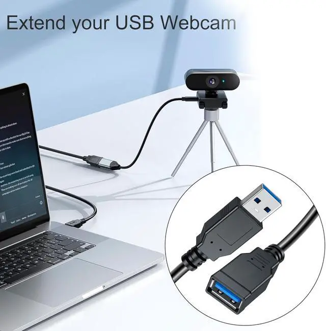 Alt view image 4 of 7 - SaiTech IT 4 Pack Short Length 30cm USB 3.0 Extension Cable, Male to Female Extender Cable, USB 3.0 Extender Cord