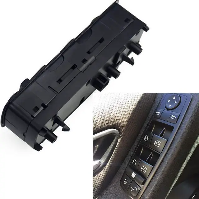 Alt view image 6 of 6 - A1698206610 Electric Power Window Control Switch Front Left Driver Window Master Switch for Benz W169 W245 A/B180 A/B200